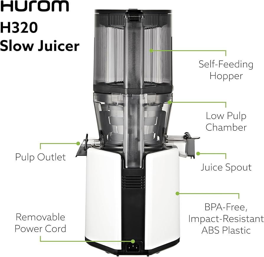 Amazon.com: Hurom H320N Cold Press Juicer Machine, Easy to Clean
