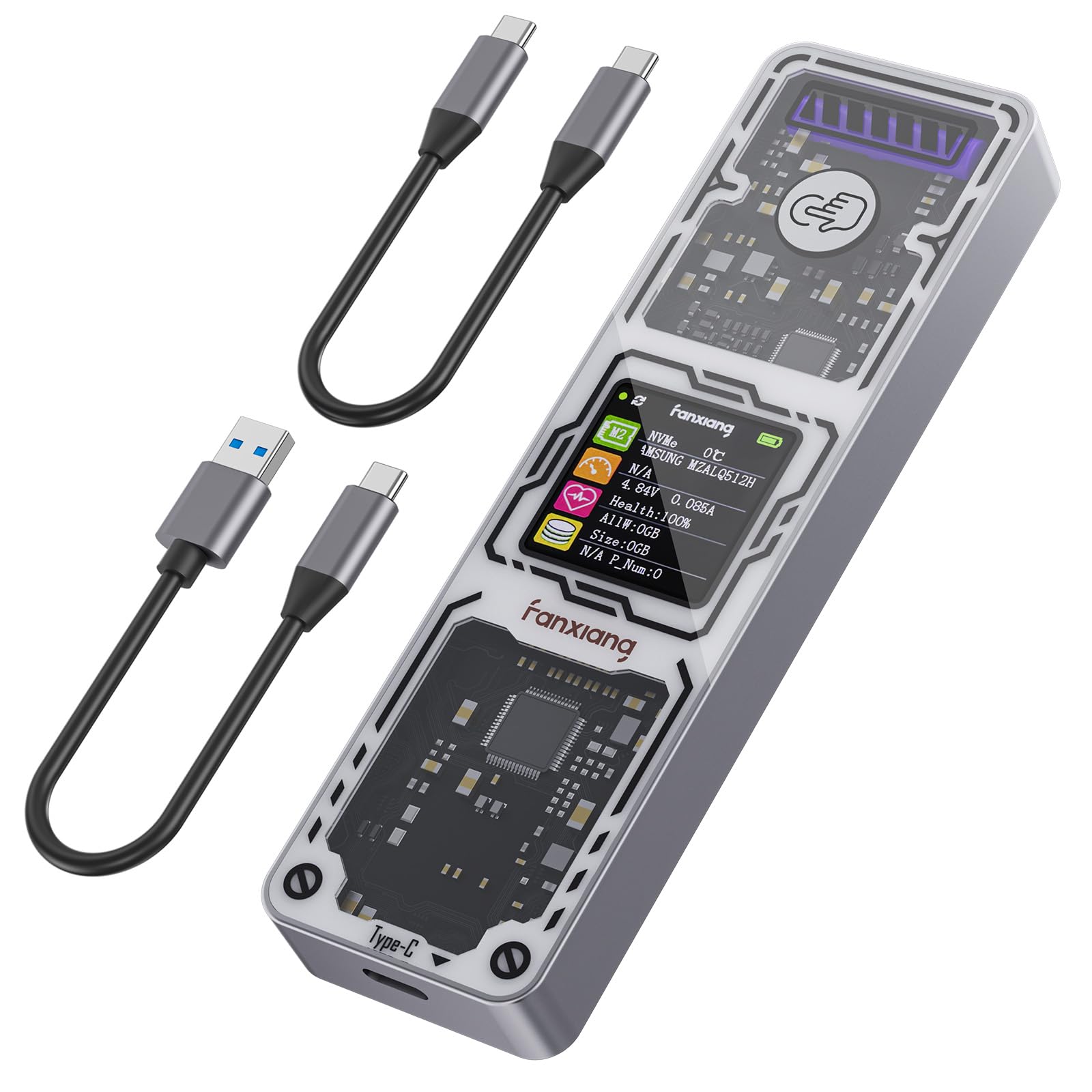 Amazon.com: fanxiang SSD Enclosure, USB 3.2 Gen 2 (10 Gbps), M.2