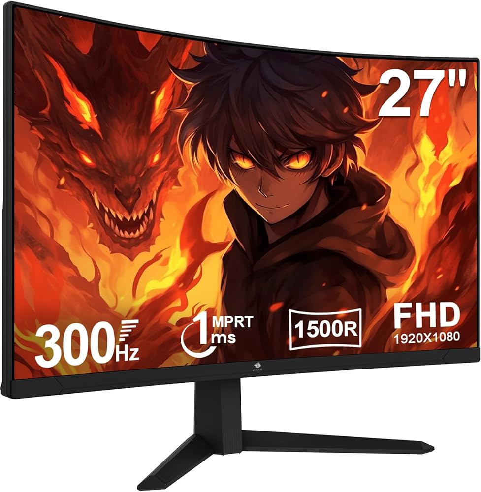 Amazon.co.jp: Z Z-Edge(ゼロエッジ) 湾曲ゲーミングモニター 27型