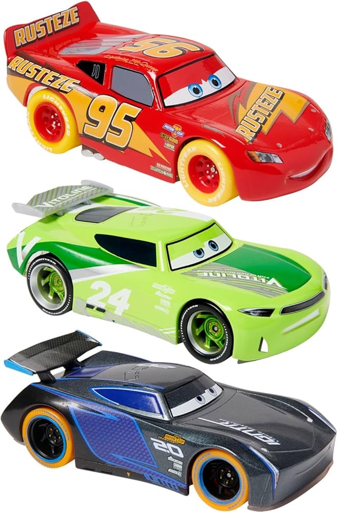 Amazon.com: Disney Store Official Cars Light-Up Pullback Die Cast