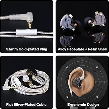 Amazon.com: Linsoul KZ ZS10 PRO X Upgraded 1DD+4BA Hybrid Driver