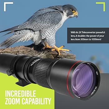 Amazon.co.jp: High-Power 500mm/1000mm f/8 マニュアル望遠レンズ