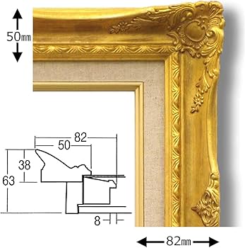 Amazon.co.jp: 【ルイ式油額】高級油絵額・キャンバス額・豪華油絵額
