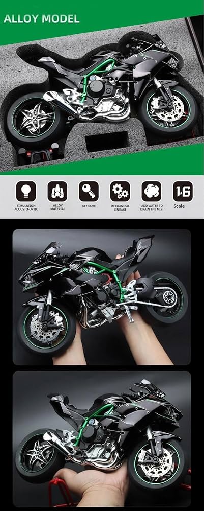 Amazon.co.jp: 1:6 ニンジャ H2R バイクモデル｜合金メタルダイ