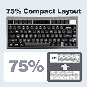 Amazon | EPOMAKER TH80 PRO V2 ワイヤレス ゲーミングキーボード RGB