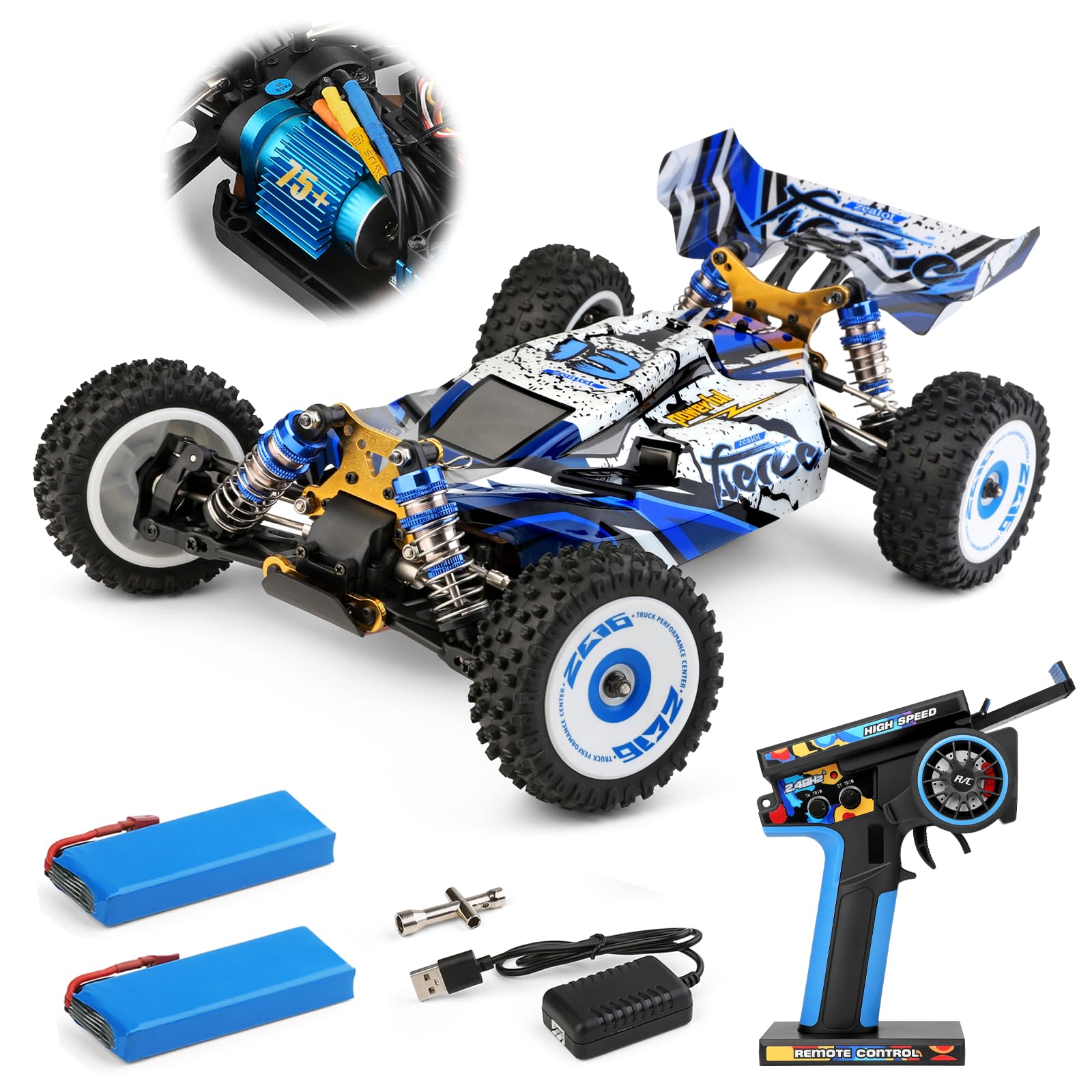 Amazon.co.jp: CKYSCHN WLtoys 124017(V2) 高速RCカー 1/12 ブラシレス