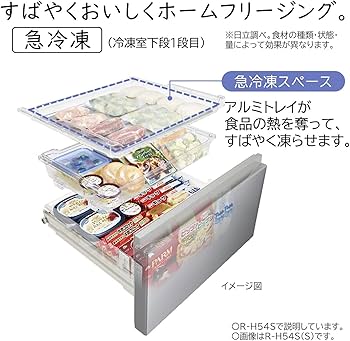 Amazon | 日立 冷蔵庫 幅65cm 485L シルバー R-H49S S 6ドア フレンチ