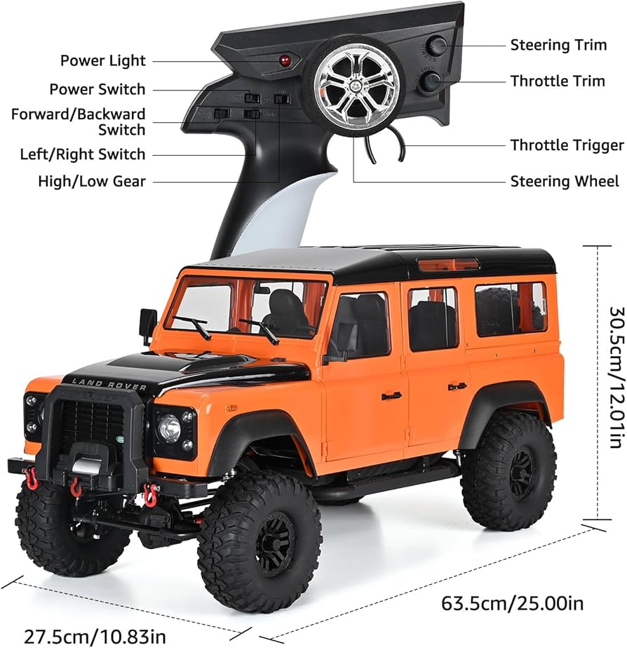 Amazon.co.jp: DOUBLE E 1/8 ランドローバー ディフェンダー D110 RC