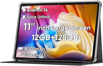 Amazon.com : COLORROOM 2026 Android 16 Tablet 11inch, Face Unlock