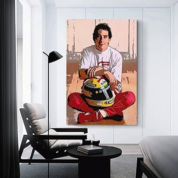 Amazon.co.jp: アイルトン・セナ ポスター 壁飾り キャンバス 印刷