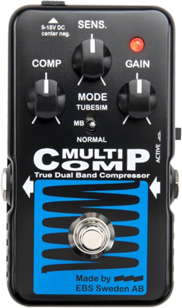 Amazon.com: EBS MultiComp Blue Label Bass Compressor Pedal