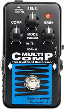 Amazon.com: EBS MultiComp Blue Label Bass Compressor Pedal