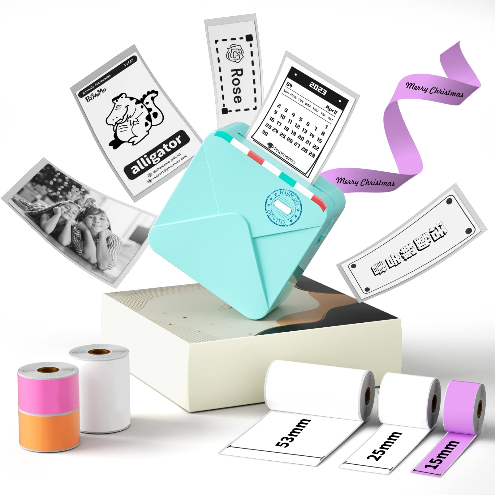 Amazon.co.jp: Phomemo M02S ミニプリンター スマホ対応 サーマル