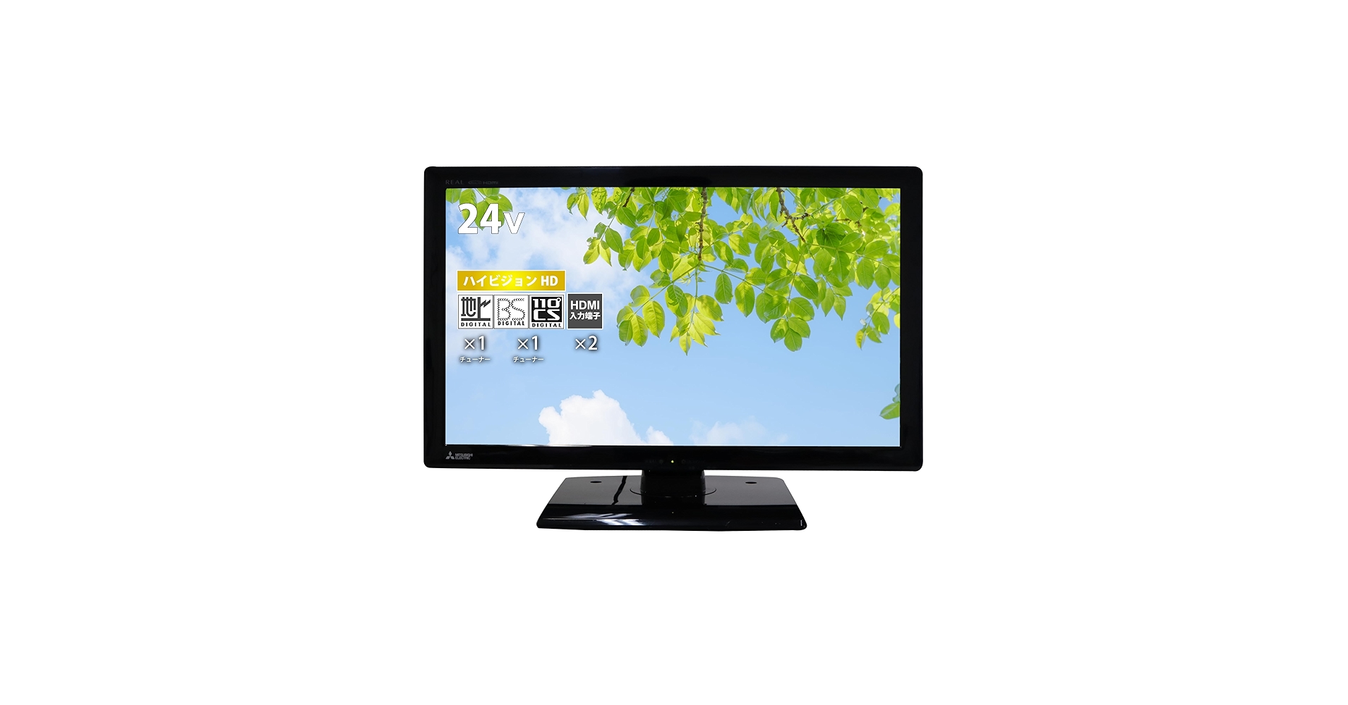 Amazon | 【整備済み品】 三菱 液晶 テレビ 24V型 REAL LCD-24LB7