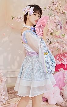 Amazon.co.jp: [Malymoon] コスプレ春 桜 さくら 千本桜 着物 振袖