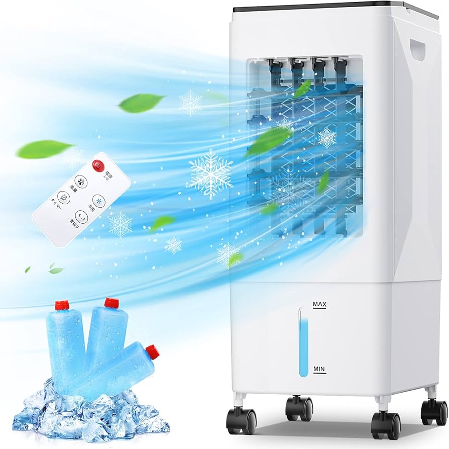 Amazon.co.jp: 冷風機 冷風扇 強力 送風 6L水タンク 上から給水 冷風