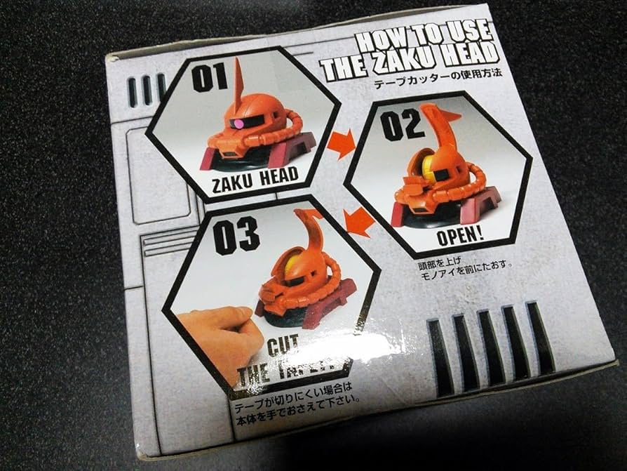 Amazon.co.jp: ザクヘッドテープカッター シャア専用ザク MS-06S