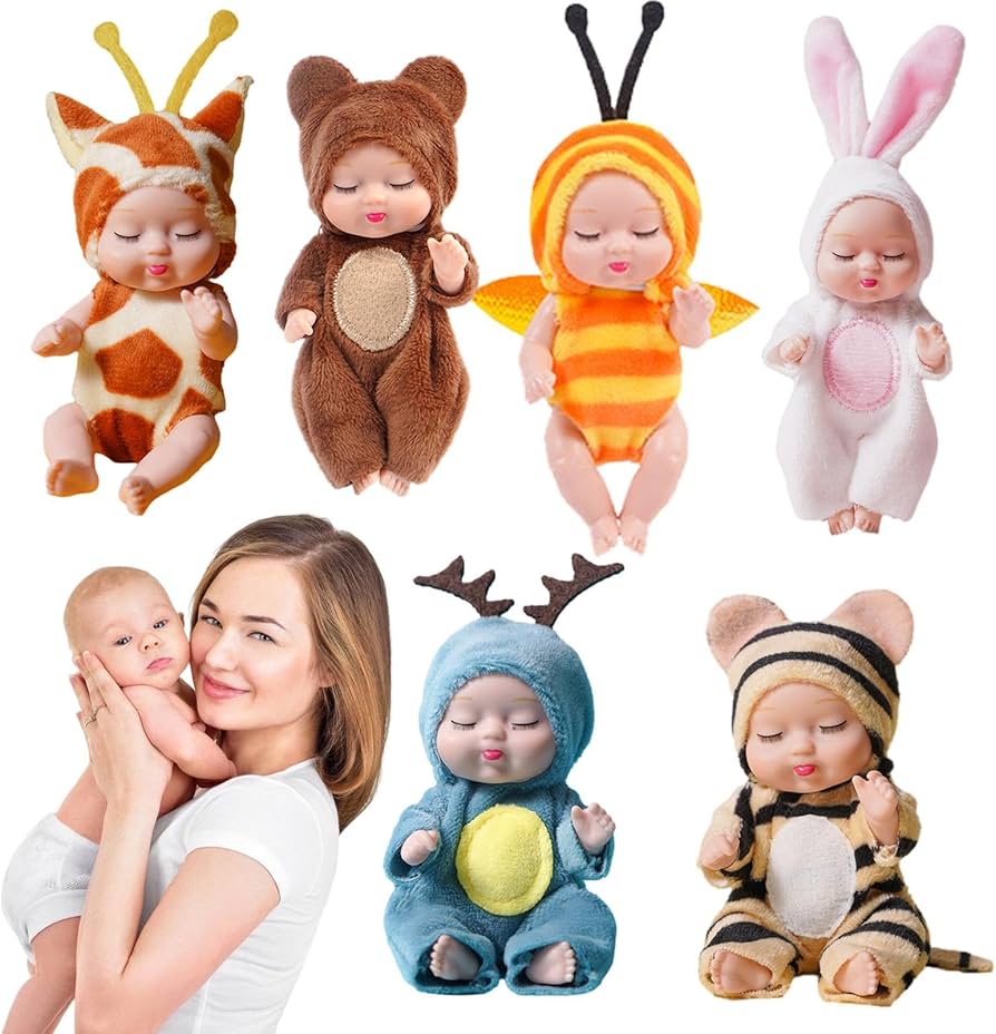 Amazon | 6個/セット リボーン ベビードール ミニリボーンドール