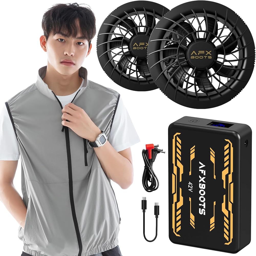 Amazon.co.jp: [LABEWVI] ファン付きベスト【2025最新 業界最強42V】6