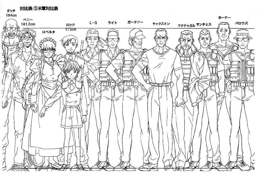 Amazon.co.jp: ブラックラグーン設定資料130枚 : おもちゃ