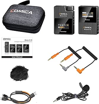 Amazon.com: COMICA Wireless Lavalier Microphone, BoomX-D1 2.4G