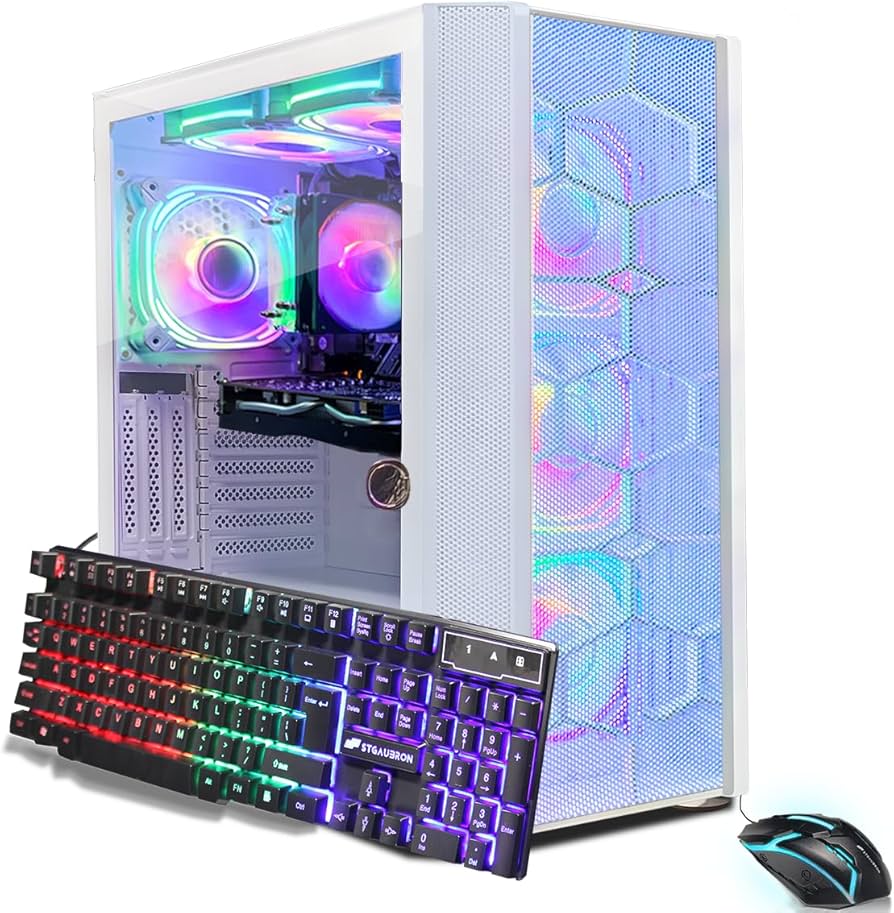 Amazon.com: STGAubron Gaming PC Computer Desktop, AMD Ryzen 5 5500
