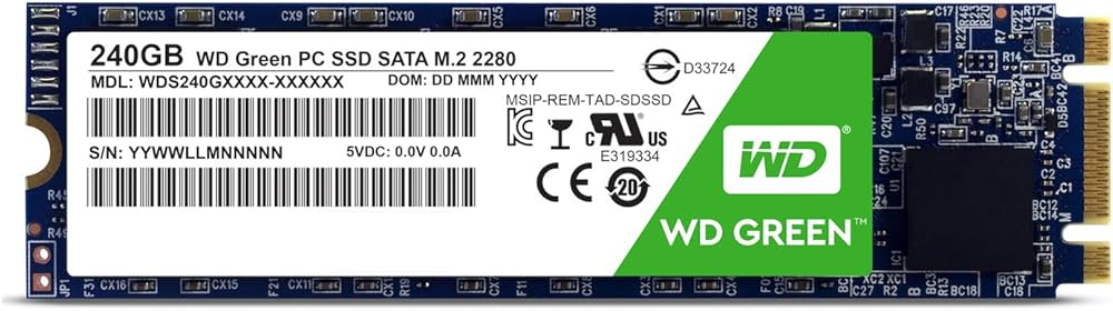 Amazon | WD SSD 内蔵SSD M.2 240GB WD Green SATA3.0 6G / 3年保証