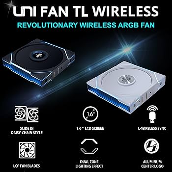 Lian Li UNI Fan TL LCD Wireless 140-Pack of 1-2.4GHz Wireless