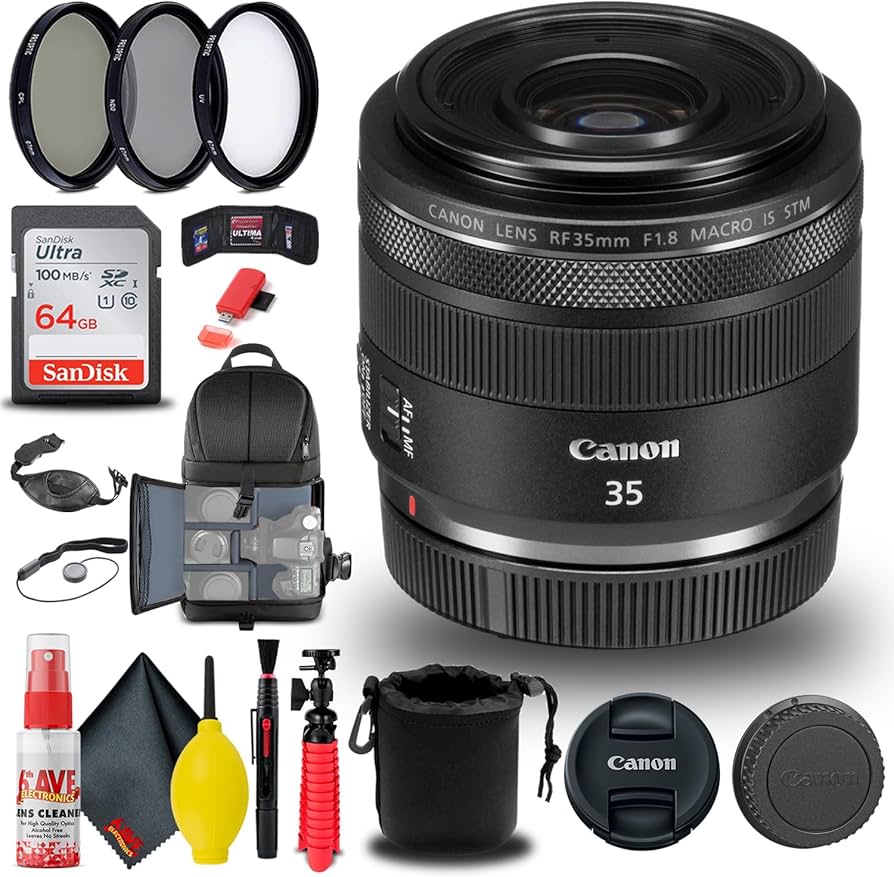 Amazon.com : Canon RF 35mm f/1.8 is Macro STM Lens (2973C002) +