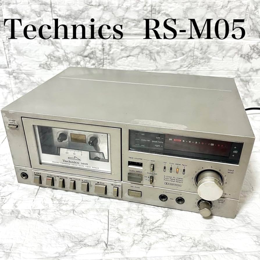 Amazon.co.jp: テクニクス RS-M05 レトロ 1980年代 カセットデッキ