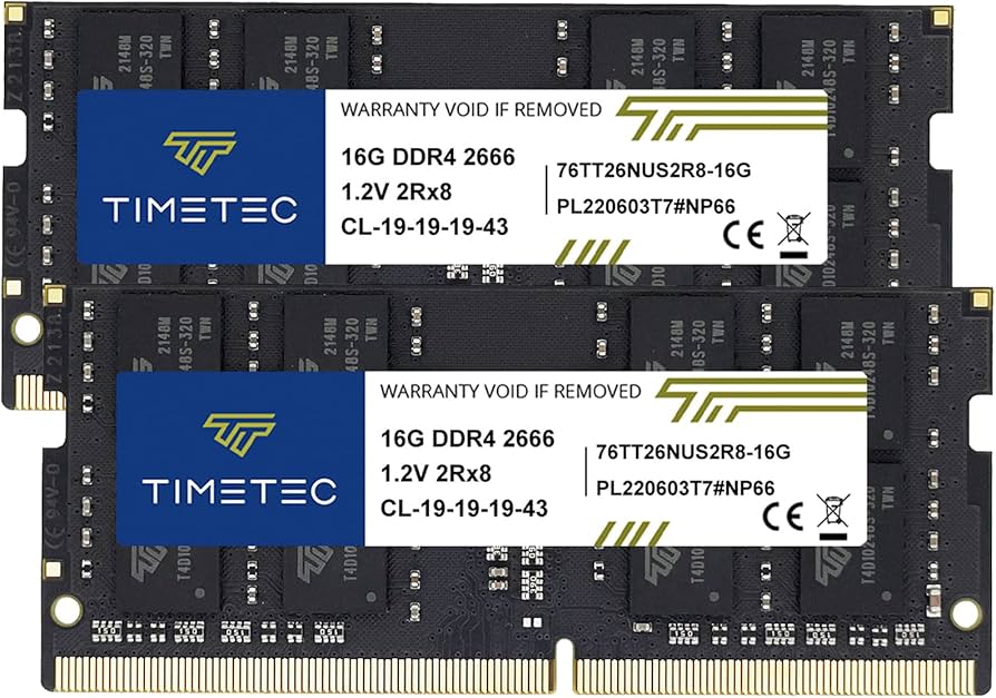 Timetec 32GB KIT(2x16GB) DDR4 2666MHz (DDR4-2666) PC4-21300 (PC4