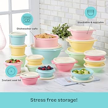 Amazon｜Tupperware Heritage Collection 36 Piece Food Storage