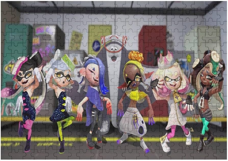Amazon | スプラトゥーン ジグソーパズル 300/500/1000ピース 木製