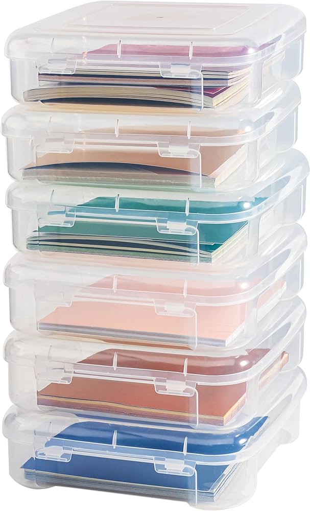 Amazon.co.jp: SUNMAIO 写真/スクラップブッキング用紙収納ボックス