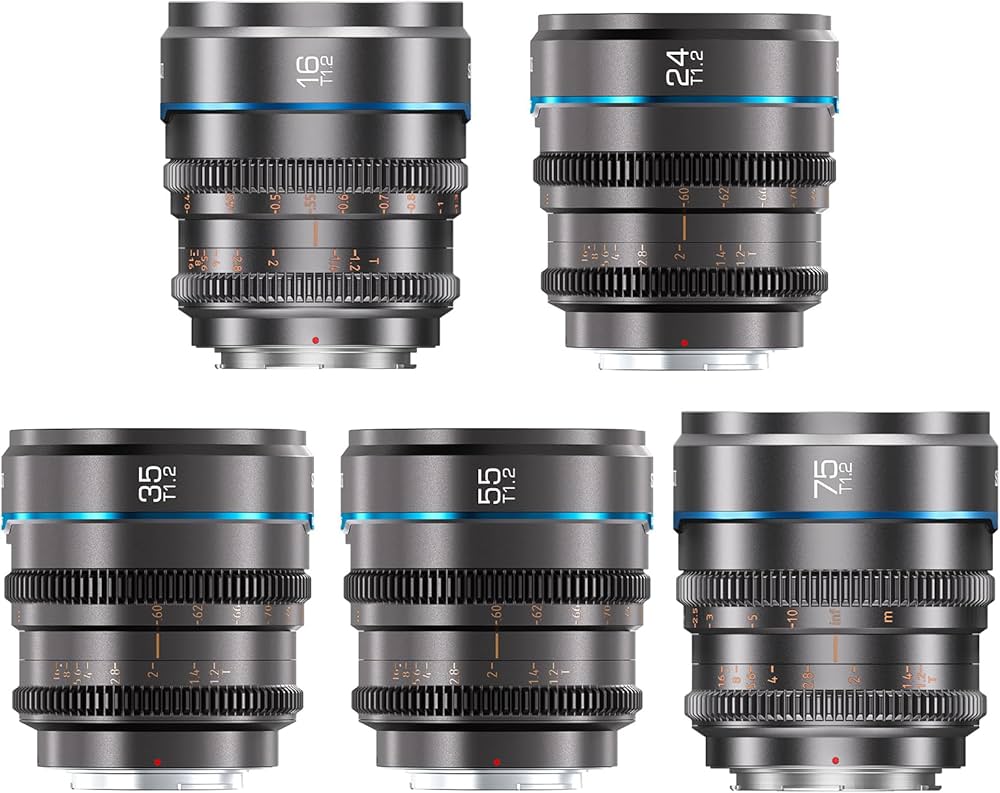Amazon.co.jp: SIRUI Night Walker T1.2 S35 シネ5本レンズセット