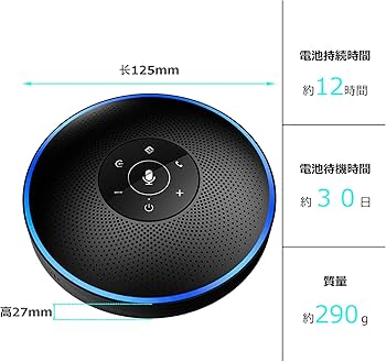 Amazon.co.jp: EMEET M220 スピーカーフォン 2台セット 会議用マイク