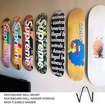 Amazon.co.jp: NN.ORANIE 2個セット スケボー 壁掛け スケートボード