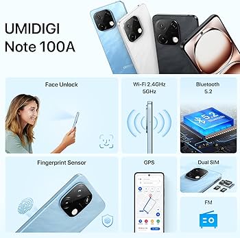 Amazon.com: UMIDIGI Note 100A Unlocked Cell Phone, 8(4+4)+256GB