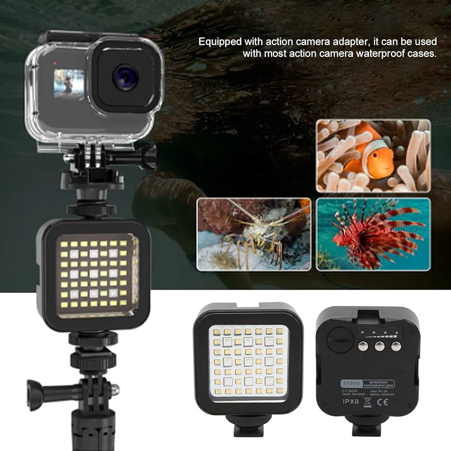 Amazon | ダイビングビデオライト ST49WRGBビデオライト49LEDハイ