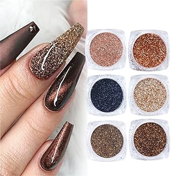Amazon.co.jp: ネイルパウダー グリッターパウダーセット ネイル