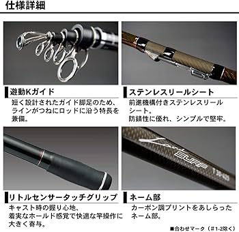 Amazon | ダイワ(DAIWA) 振出投げ竿 ランドサーフT・J 25-450・J