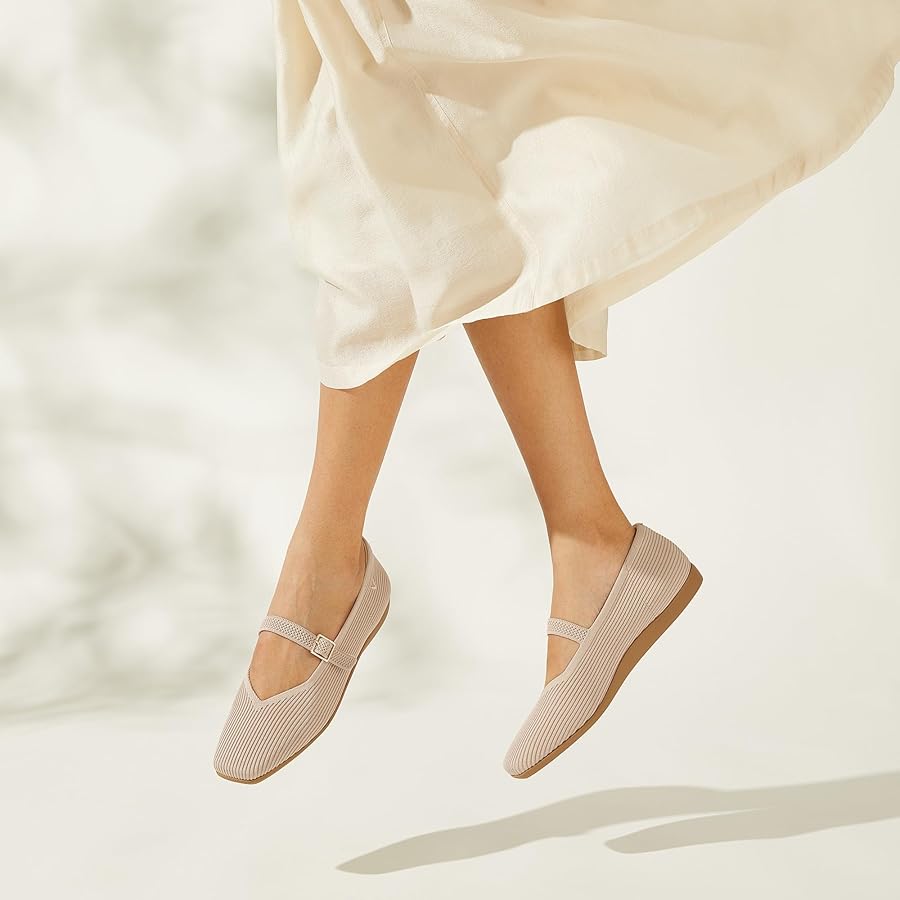 Amazon.com | VIVAIA Margot Walker Mary Jane Women Flat Shoes Slip