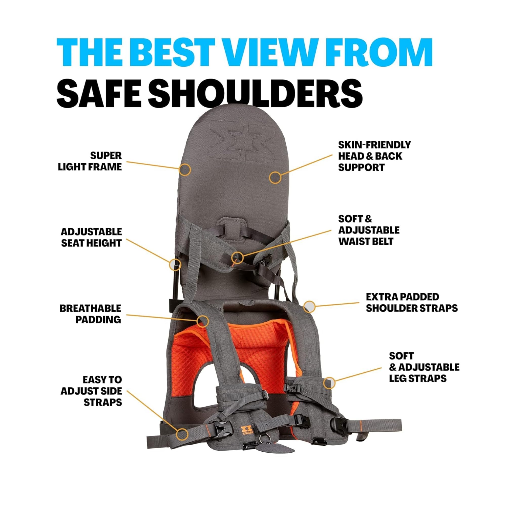 Amazon.co.jp: MINIMEIS G4 (ライトグレー/オレンジ) : ベビー＆マタニティ