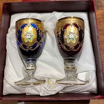 MURANO La Fenice ムラノ ラ フェニーチェ 双耳 ドラゴングラス MURANO