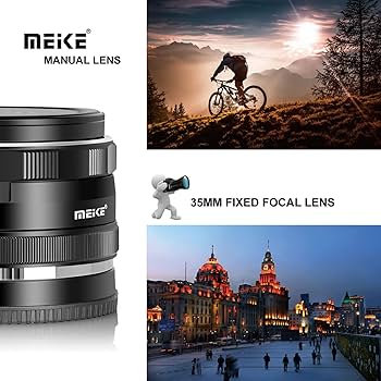 Amazon.com : Meike 35mm F1.7 Manual Focus Prime Lens for Micro 4/3