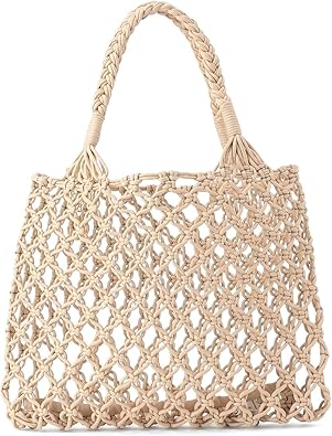 Amazon | 【141325111160620】ユニ マクラメトートバッグ UNI-251160