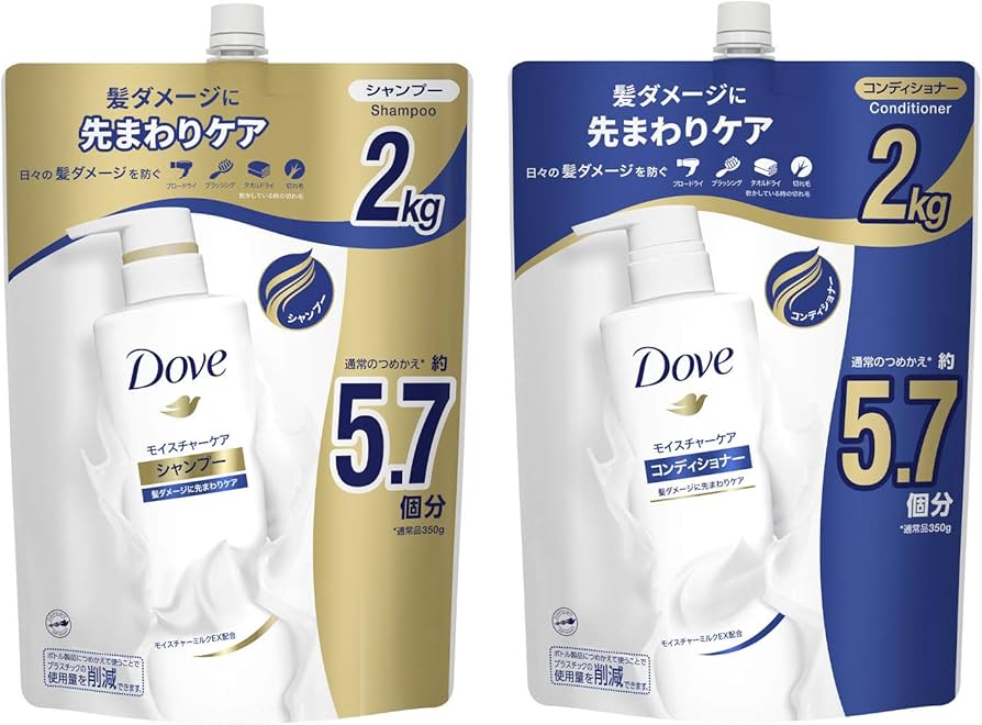 Amazon | Dove (ダヴ) モイスチャーケア シャンプー&コンディショナー