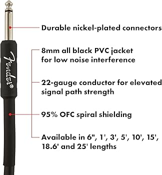 Amazon | Fender シールドケーブル Professional Series Instrument