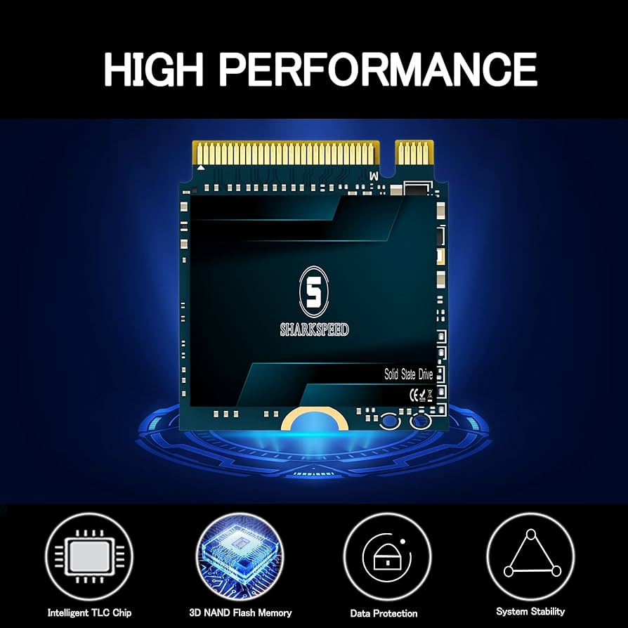 SSD 512GB M.2 2230 NVMe PCIe Gen 3.0X4 S SHARKSPEED Internal Solid