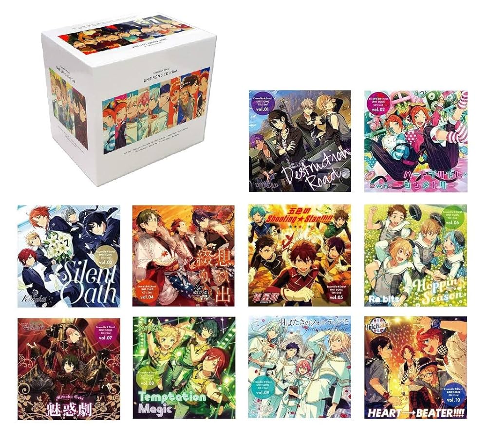 Amazon.co.jp: あんさんぶるスターズ ユニットソングCD2nd10枚BOX付き